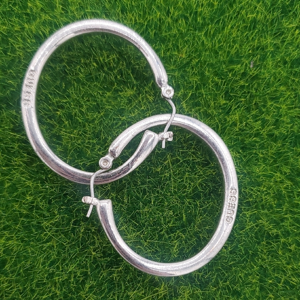 Guess Silver Hoop‎ Earrings E1021